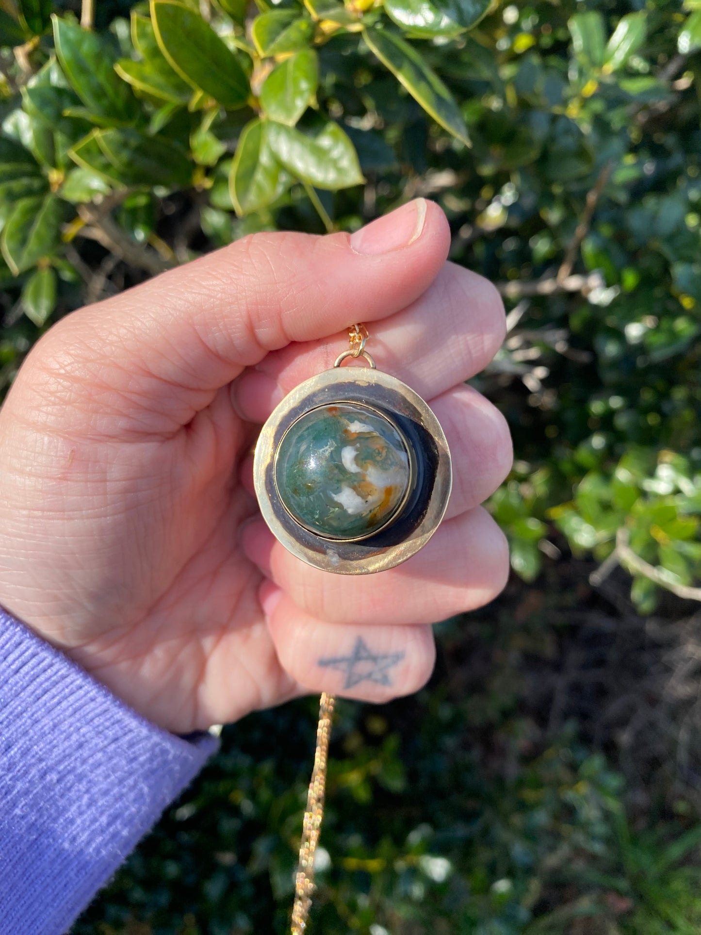 Mini-Sphere Crystal Fidget Spinner Pendant