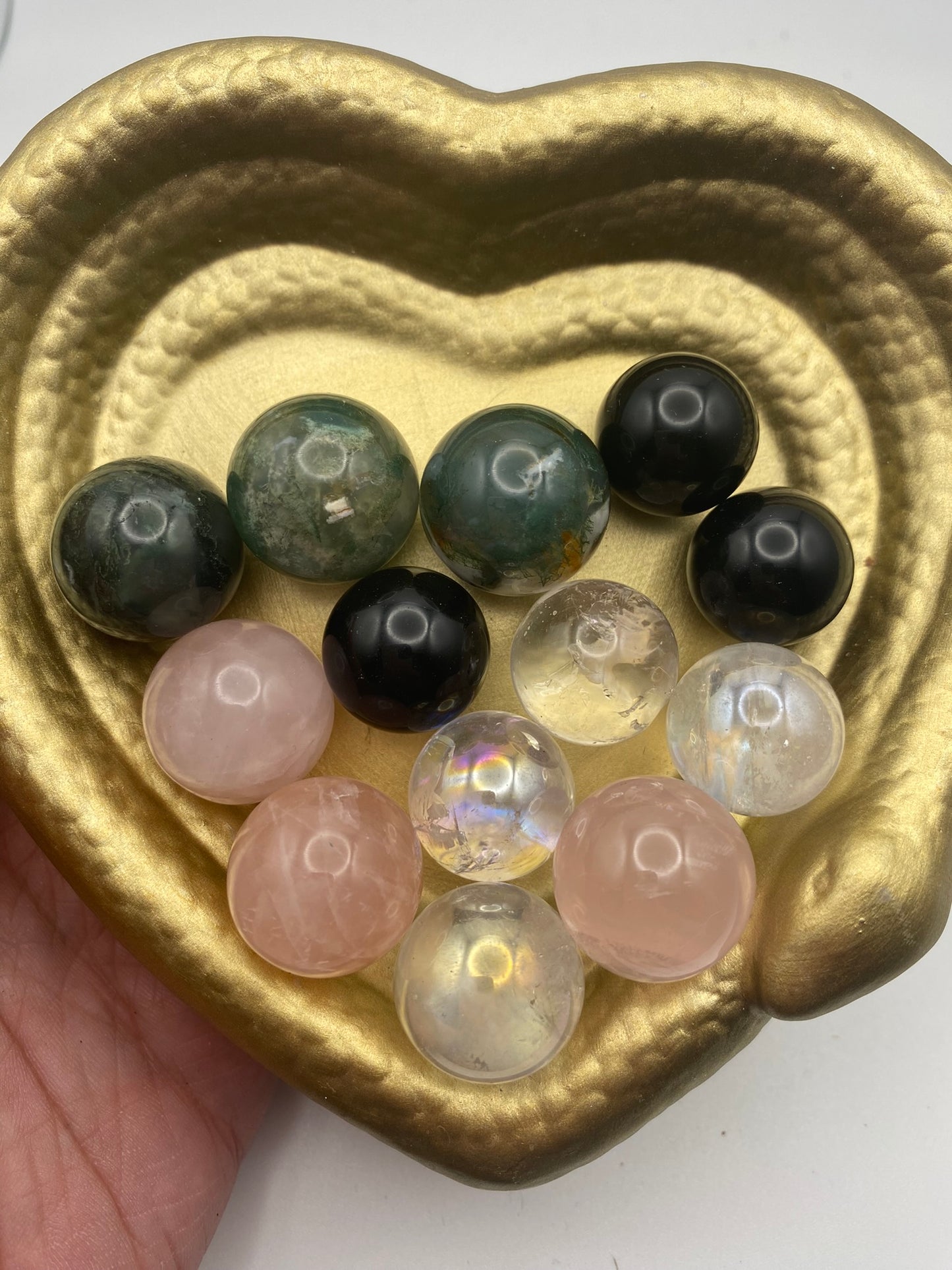 Mini-Sphere Crystal Fidget Spinner Pendant