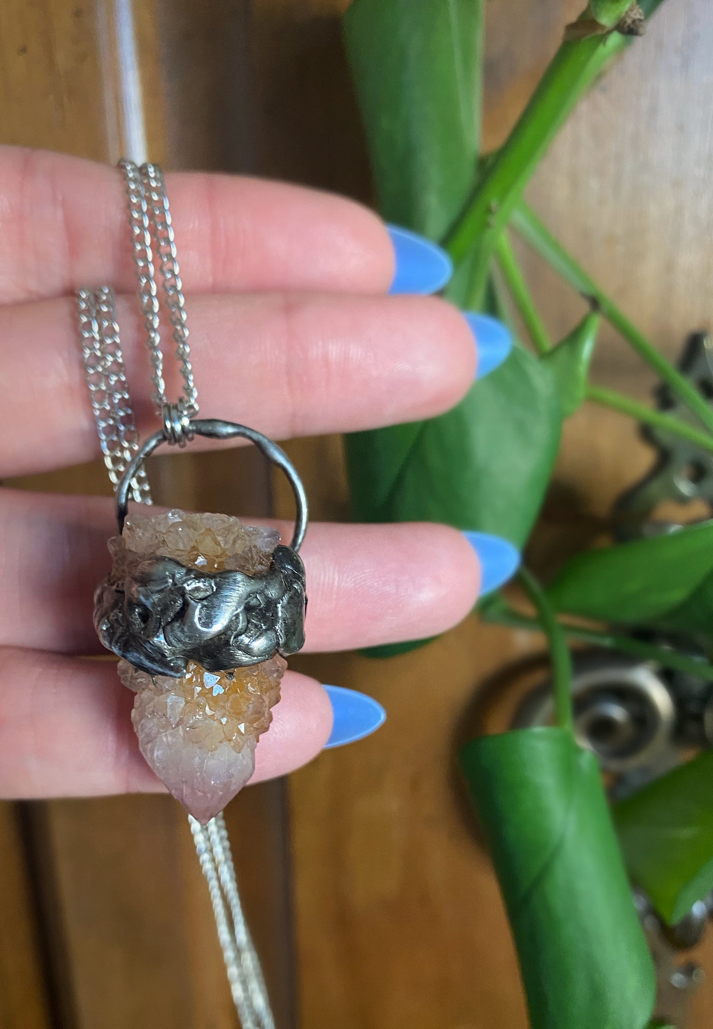 Rustic Spirit Quartz Pendant