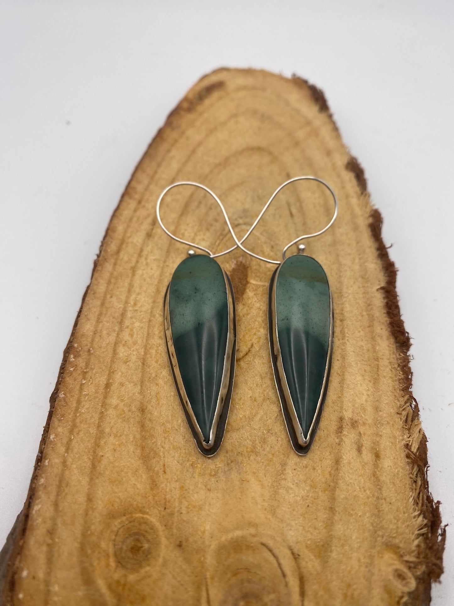 Claws Out Polychrome Jasper + Sterling Silver Earrings