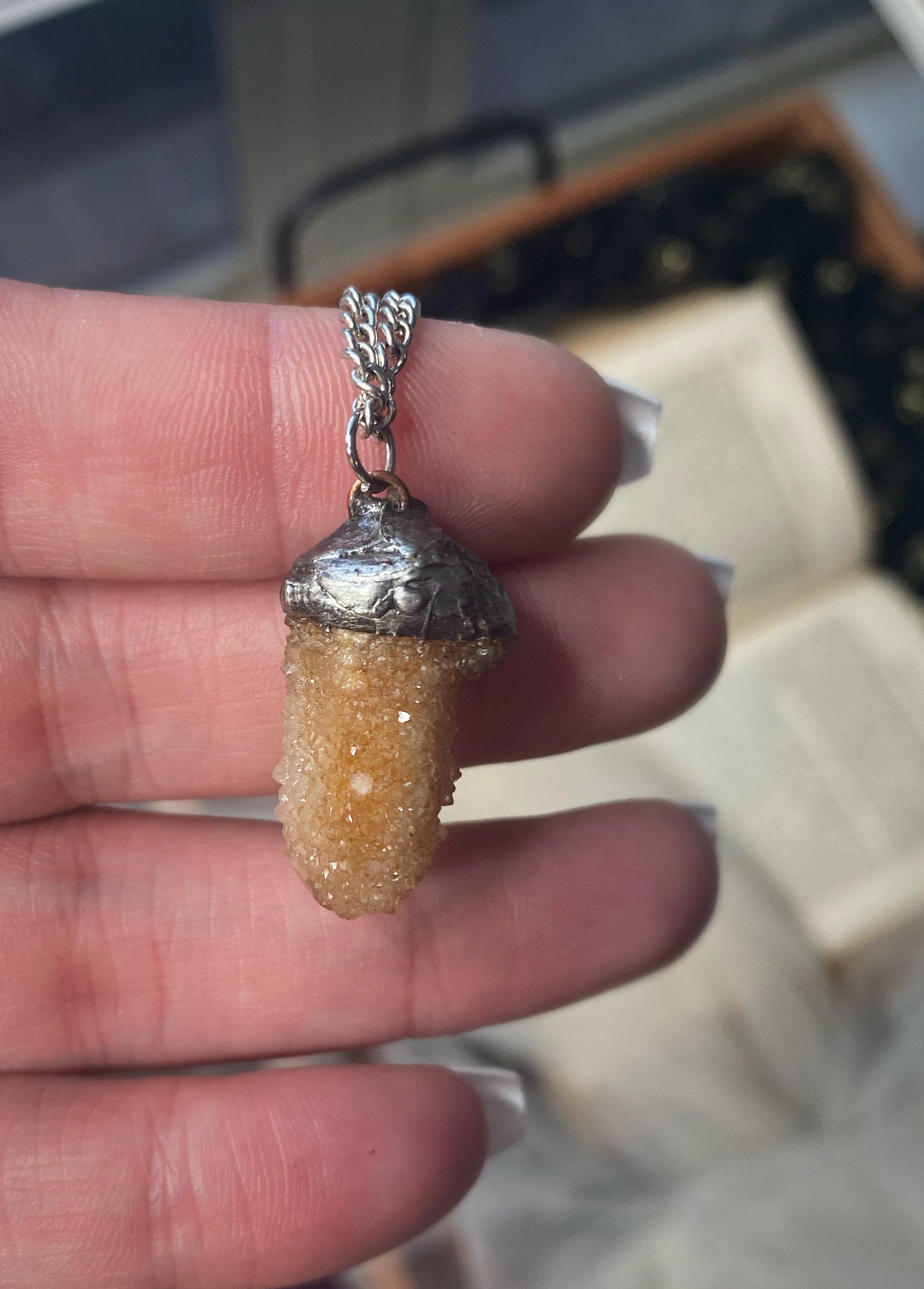 Minimalist Spirit Quartz Pendant