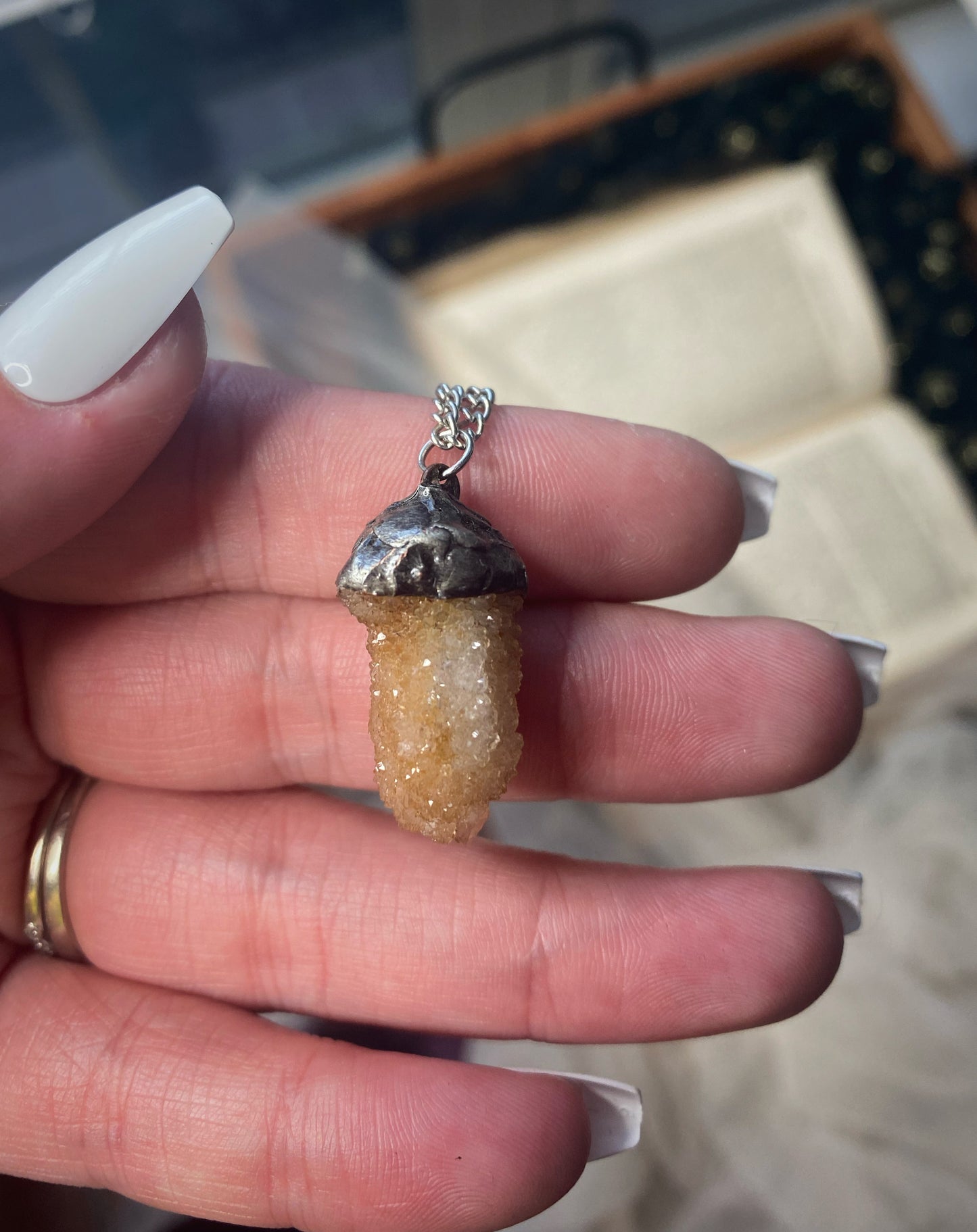 Minimalist Spirit Quartz Pendant